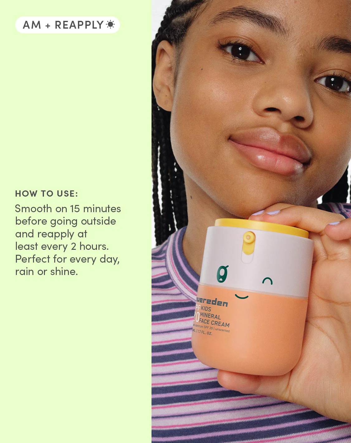 Kids Protective Mineral Face Cream SPF20 - Image 3